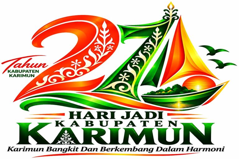 Logo Hari Jadi ke-27 Kabupaten Karimun resmi diluncurkan dengan mengusung tema “Karimun Bangkit dan Berkembang dalam Harmoni” serta semangat “Bersama, Berdaya, Berkelanjutan