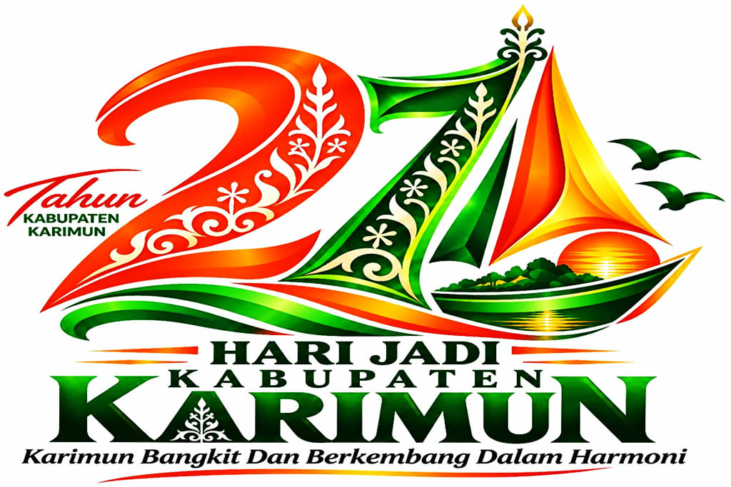Logo Hari Jadi ke-27 Kabupaten Karimun resmi diluncurkan dengan mengusung tema “Karimun Bangkit dan Berkembang dalam Harmoni” serta semangat “Bersama, Berdaya, Berkelanjutan