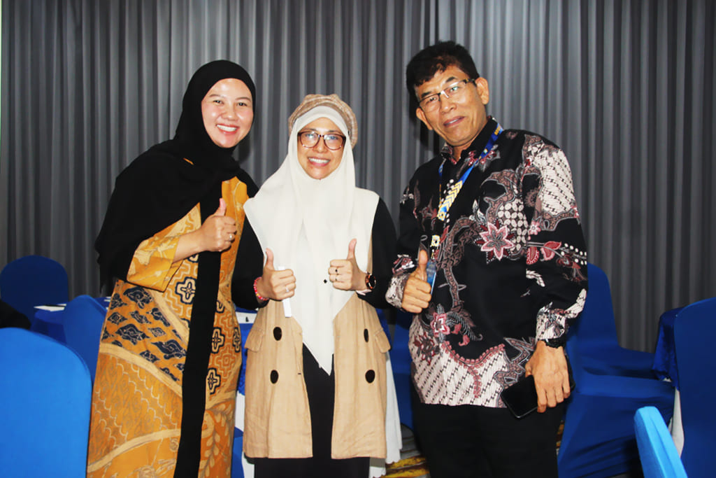 Dari kiri ke kanan: AKP Nanda Ajeng Agustiningsih, Rica Irma Dhiyanti, dan Kapolsek Bengkong Batam, AKP Tigor Dabarita