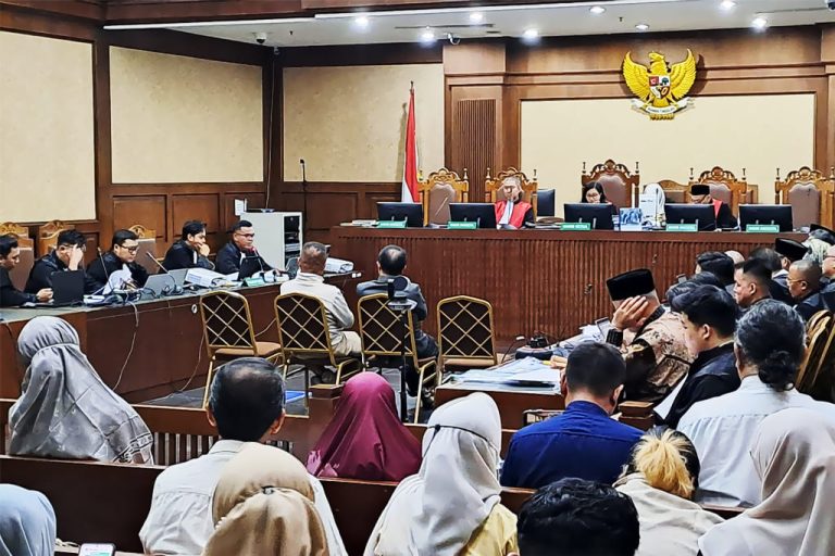 Jaksa Penuntut Umum (JPU) KPK menghadirkan dua saksi dalam persidangan kasus dugaan korupsi kuota haji tambahan 2023-2024 di Pengadilan Tipikor Jakarta Pusat, Kamis (24/9/2026) | (Foto: Fristin Intan Sulistyowati/Kompas)